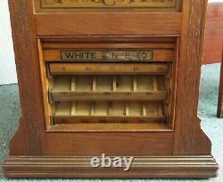 Antique 1880s J. P. COATS Country Store THREAD Spools ROTATING DISPLAY CABINET