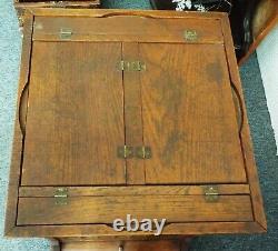 Antique 1880s J. P. COATS Country Store THREAD Spools ROTATING DISPLAY CABINET