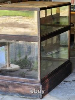 Antique 1910 General Store Mercantile Display Case Oak/Glass Original Rare