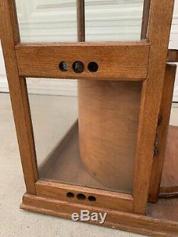Antique 19th C. Roll Top Cheese Display Case General Store Bakery Coffee Cabinet