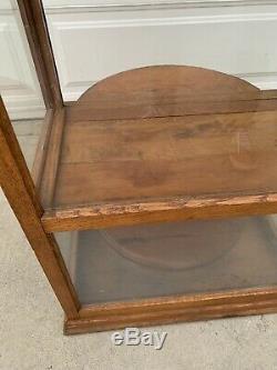 Antique 19th C. Roll Top Cheese Display Case General Store Bakery Coffee Cabinet