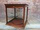 Antique 19th C. Roll Top Cheese Display Case General Store Mercantile Cabinet
