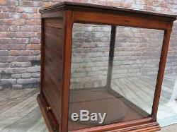 Antique 19th C. Roll Top Cheese Display Case General Store Mercantile Cabinet