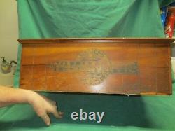 Antique 2 Drawer Spool Store Display Cabinet 6 Cord Cotton Thread