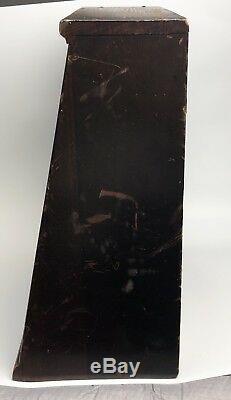 Antique Ace Combs Store Display Wood Advertising Case Drawers Vtg Barber Shop