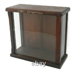 Antique Advertising Brighton Store Display Case for Mens Garters & Suspenders