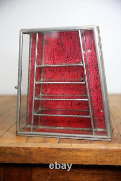 Antique Auerbach & Sons Candy Showcase General Store Glass Display Case Cabinet