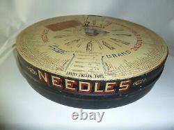 Antique BOYE Rotary Needle & Shuttle CASE / STORE DISPLAY Loaded with Needle Tubes