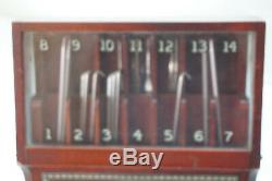 Antique Boye Needle Co Store Display Crochet Hooks 1919 Wood Advertising Case