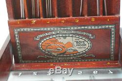 Antique Boye Needle Co Store Display Crochet Hooks 1919 Wood Advertising Case