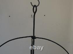 Antique Broom or Buggy Whip Holder Rack Metal Wire Country Store Display