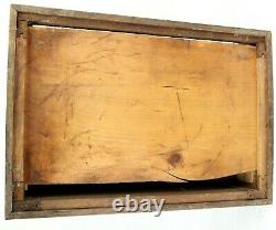 Antique CLARKS Sewing Spool Cotton Oak 2 Drawer Store Display Cabinet Original