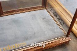 Antique Cadburys Chocolate Advertising Showcase General Store Display Case Candy