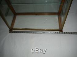 Antique Curved Glass Store Display Case