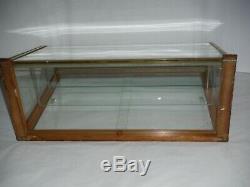 Antique Curved Glass Store Display Case