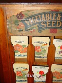 Antique D. M. Ferry country store seed display case & product-15640