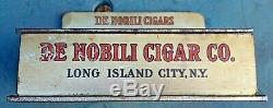 Antique De Nobili Cigar Co. Glass LID Store Counter Cigar Display Case