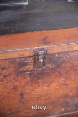 Antique Drug Store Showcase Oak Glass Display Case Wood Bookcase Vintage Cabinet