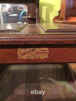 Antique General Store Computing Cheese Cutter Co. Anderson, Indiana Cheese Case