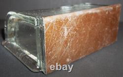 Antique General Store Countertop Curved Front Show Case Glass Candy Container