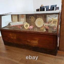 Antique General Store Display Case Cabinet