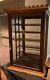 Antique General Store Showcase Ribbon Spool Sewing Cabinet Display Case NICE