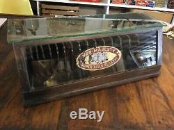 Antique HER-MAJESTY Super Lisle Elastic Display Case Country Store