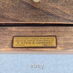 Antique Hickory Elastic A. Stein & Company Store Display Case 1900s Industrial