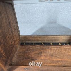 Antique Hickory Elastic A. Stein & Company Store Display Case 1900s Industrial