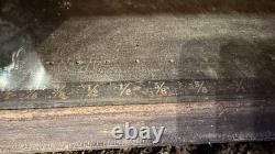 Antique Hickory Elastic Display Case General Store Counter Fixture Thread