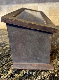 Antique Hickory Elastic Display Case General Store Counter Fixture Thread