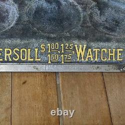 Antique Ingersoll Dollar Watch Glass Case Store Display