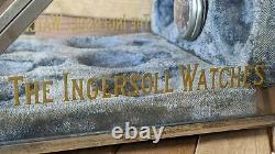 Antique Ingersoll Dollar Watch Glass Case Store Display