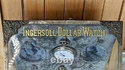 Antique Ingersoll Dollar Watch Glass Case Store Display