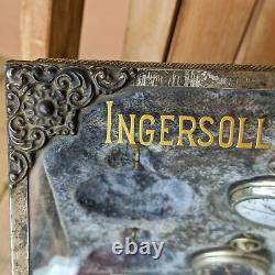 Antique Ingersoll Dollar Watch Glass Case Store Display