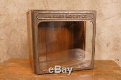 Antique J. B. Carr Biscuit Company Counter Store Display Case