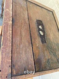 Antique Oak Bakery 4 Sided Glass Showcase Country Store Vintage