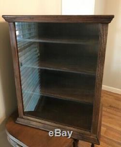 Antique Oak Counter Top Display Case General Store Apothecary Bakery