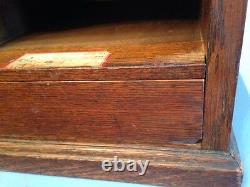 Antique Oak Country Store Display Cabinet Carters Ideal Typewriter Ribbons