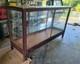 Antique Oak Glass Display Case 6FT General Store Mercantile Showcase Cabinet