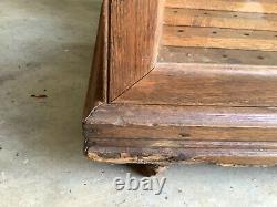 Antique Oak Oscar Onken Curved Glass Cane Case Display Country Store