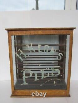 Antique Original Condition H. Kerns Country Store Pie Display Case