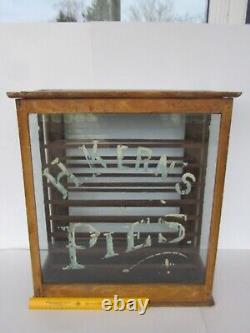 Antique Original Condition H. Kerns Country Store Pie Display Case