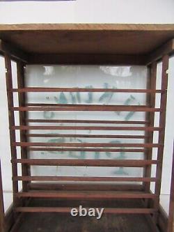 Antique Original Condition H. Kerns Country Store Pie Display Case