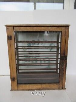 Antique Original Condition H. Kerns Country Store Pie Display Case