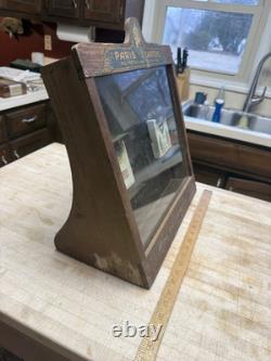 Antique Paris Garters Store Display Case Vintage