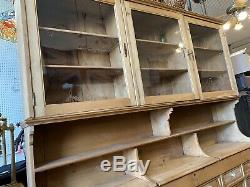 Antique Pine General Store display fixture Apothecary cabinet Bins Book Case