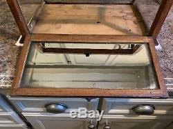 Antique Riswig Curved Glass Store Display Case