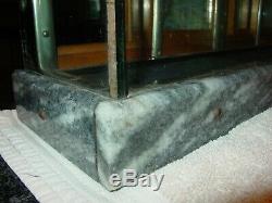 Antique Salesman sample country store display case-oak-glass-marble-15544