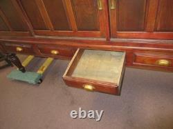 Antique Show Case Jewelry Store Tobacco Shop Museum Collector Display Mahogany